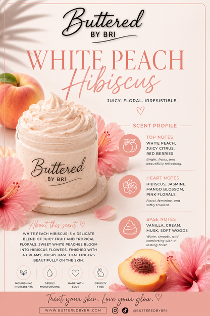 White Peach Hibiscus Body Scrub