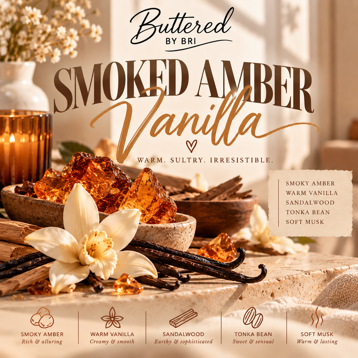 Smoked Amber Vanilla Body Scrub